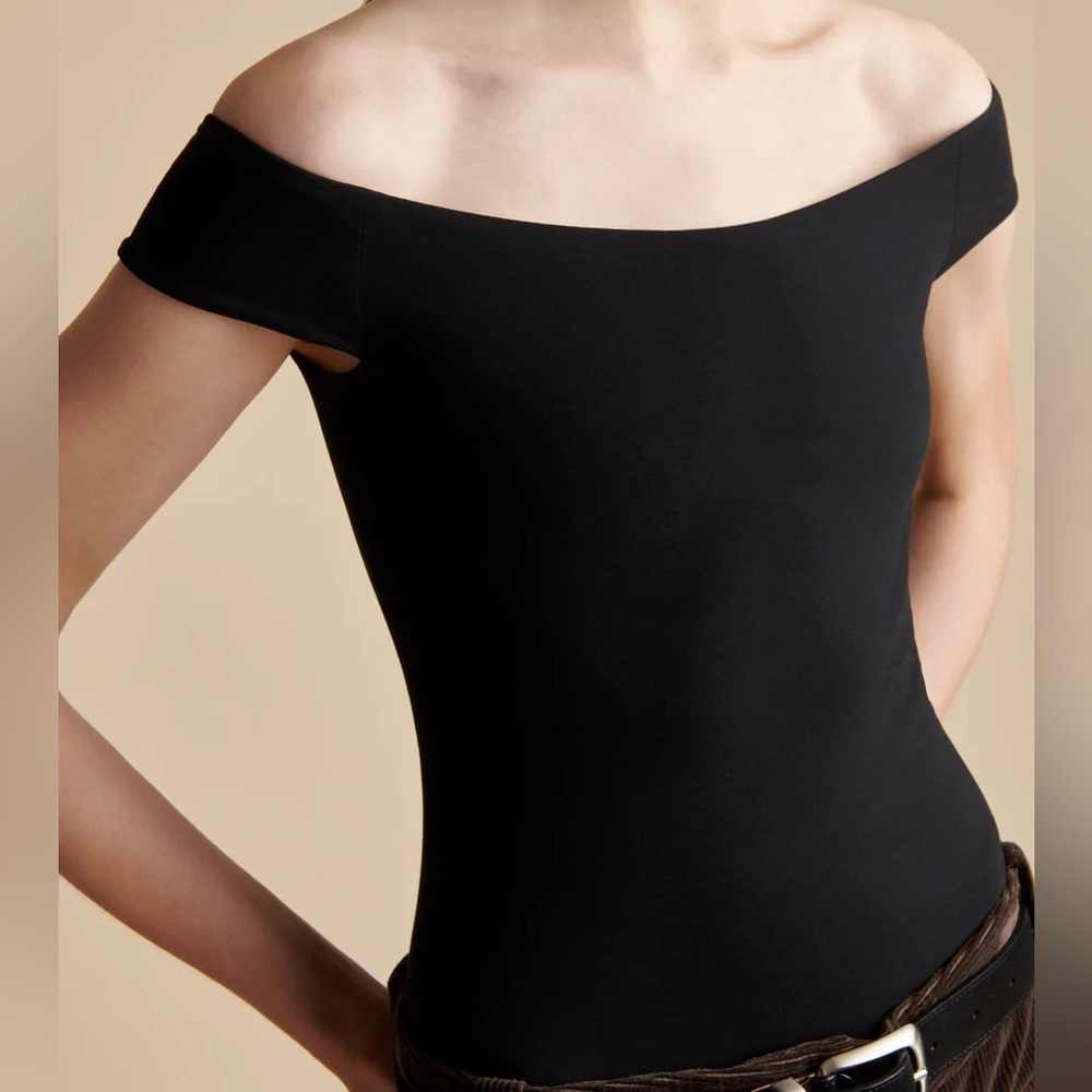 Khaite Nima Bodysuit in Black